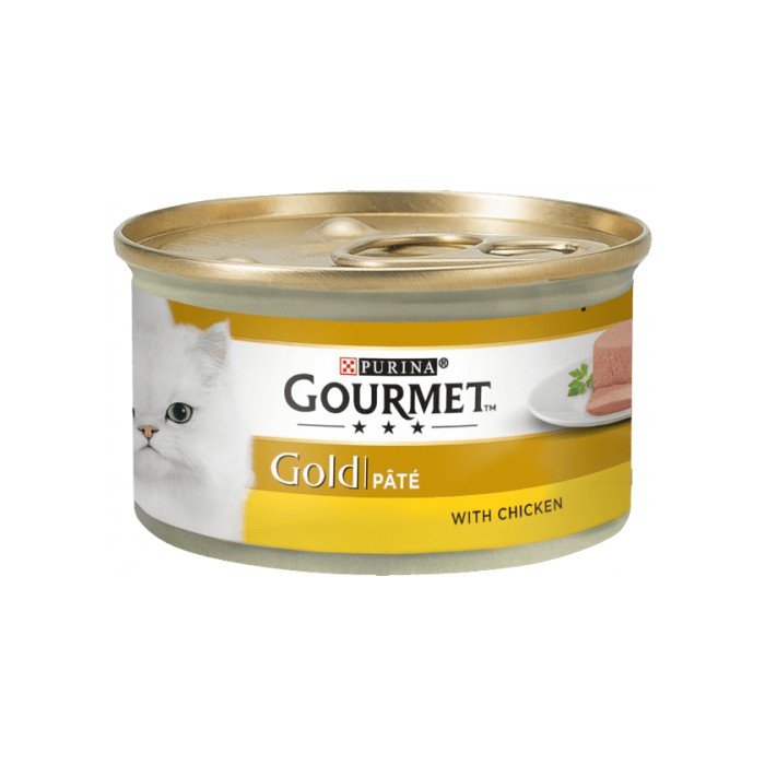 <p><strong>Gourmet Gold 85 гр паштет с курицей для кошек </strong></p>