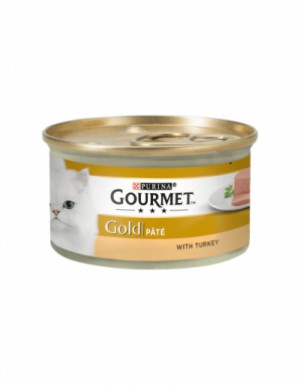 <p><strong>Gourmet Gold 85 гр паштет с индейкой для кошек</strong></p>