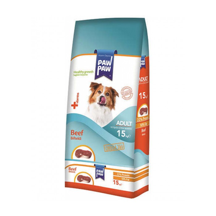 <p><strong>Сухой корм для взрослых собак PawPaw с говядиной 15 кг</strong></p>