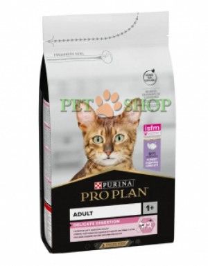 <p><strong>Pro Plan Delicate для взрослых кошек с чувствительным пищеварением, с индейкой, 1 кг на развес.</strong></p>