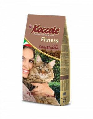 <p><strong>Koccole Delice Fitness - hrana uscata din carne albă pentru pisici adulte.</strong></p>