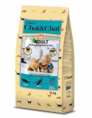 <p><strong>Chat Chat Tuna and peas - сухой корм с тунцом для взрослых кошек.</strong></p>