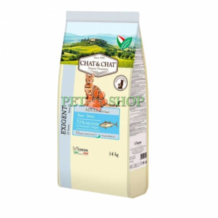 <p><strong>Chat Chat Tuna and peas - сухой корм с тунцом для взрослых кошек.</strong></p>