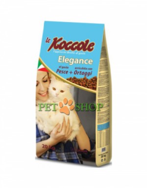 <p><strong>Koccole Delice Elegance - сухой корм с рыбой для взрослых кошек 1 кг на развес.</strong></p>