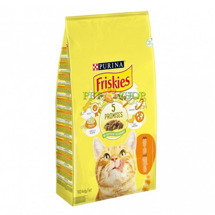 <p><strong>Hrană uscată Friskies pentru pisici adulte pui, legume 1 kg la cantar</strong></p>