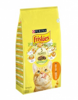 <p><strong>Cухой корм Friskies для взрослых кошек курица, овощи 1 кг на развес</strong></p>