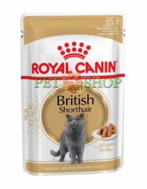 <p><strong>Корм консервированный полнорационный для кошек - Специально для взрослых британских короткошерстных кошек старше 12 месяцев (мелкие кусочки в соусе)</strong></p>