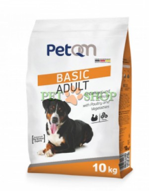 <p><strong>PetQM Basic Adult это сбалансированный полнорационный корм, который был специально разработан для взрослых собак.</strong></p>

<ul>
</ul>