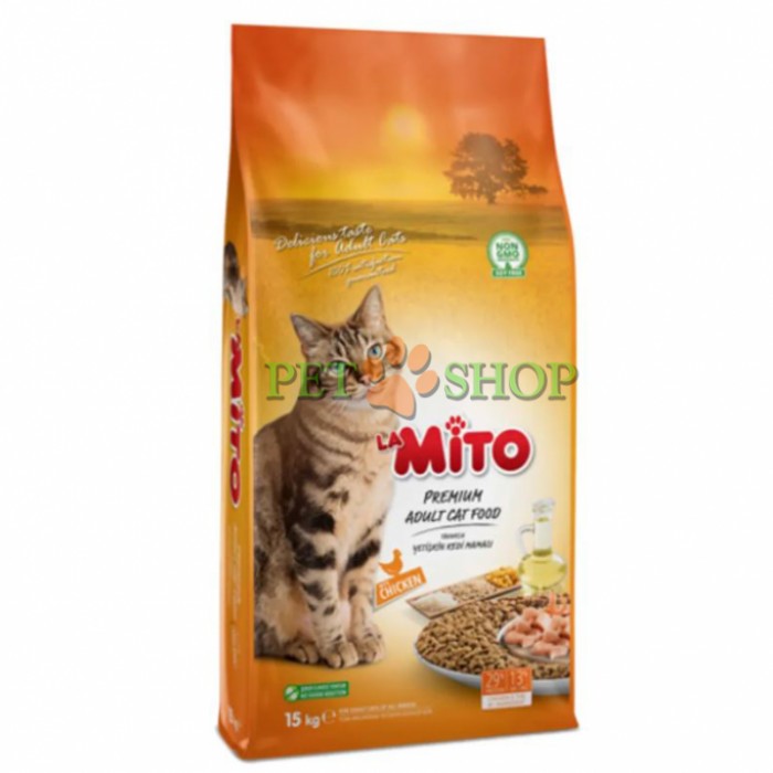 <p><strong>Mito Adult Cat; Корм разработан для взрослых кошек всех пород с учетом всех потребностей в питательных веществах, чтобы поддерживать организм в хорошем состоянии.</strong></p>

<p><img src=