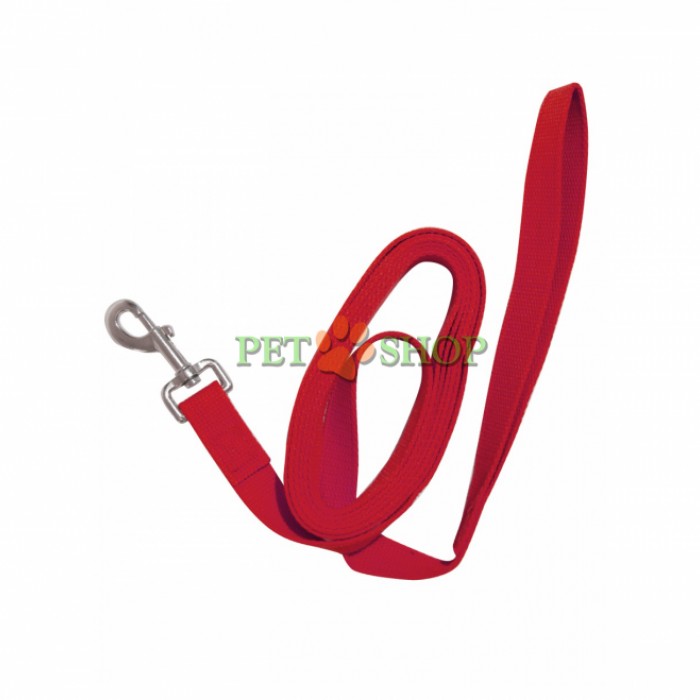 <p><strong>Lesă de prelată pentru câini, lungime 3 m, latime 30 mm, culori diferite. Culoare: Rosu.</strong></p>