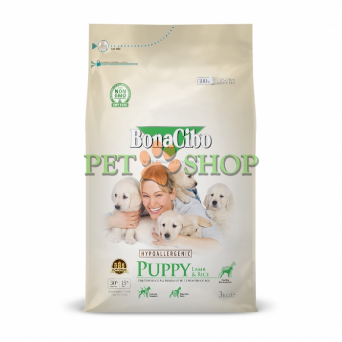 <p><strong>BonaCibo Puppy Lamb, Rice содержит оптимальный баланс белков, жиров и углеводов для обеспечения здорового роста за счет улучшения обмена веществ и развития костей в организме.</strong></p>