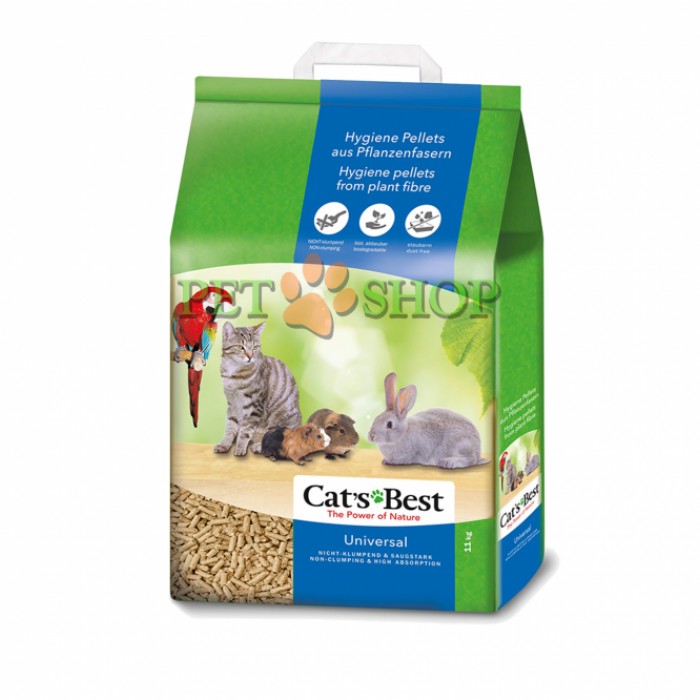 <p><strong>„Cat‘s Best Universal“ - Așternut igienic pe baza de pelete presate din fibre de plante</strong></p>