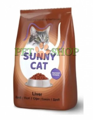 <p><strong>Сухой корм для кошек SUNNY CAT с печенью 11 кг</strong></p>