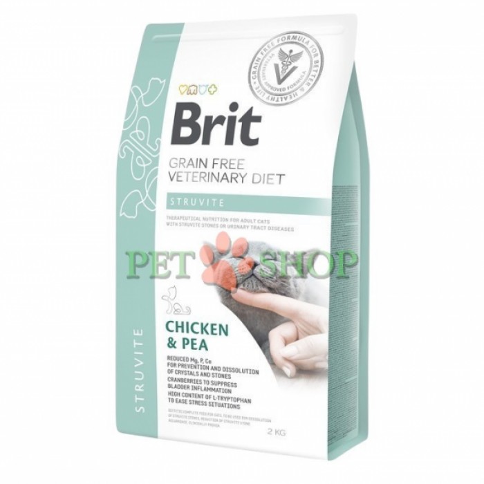 <p>Brit Struvite Cat -&nbsp;при заболеваниях мочевыводящих путей и для растворения струвитных камней.</p>