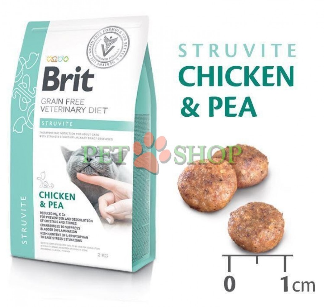 <p>Brit Struvite Cat -&nbsp;при заболеваниях мочевыводящих путей и для растворения струвитных камней.</p>