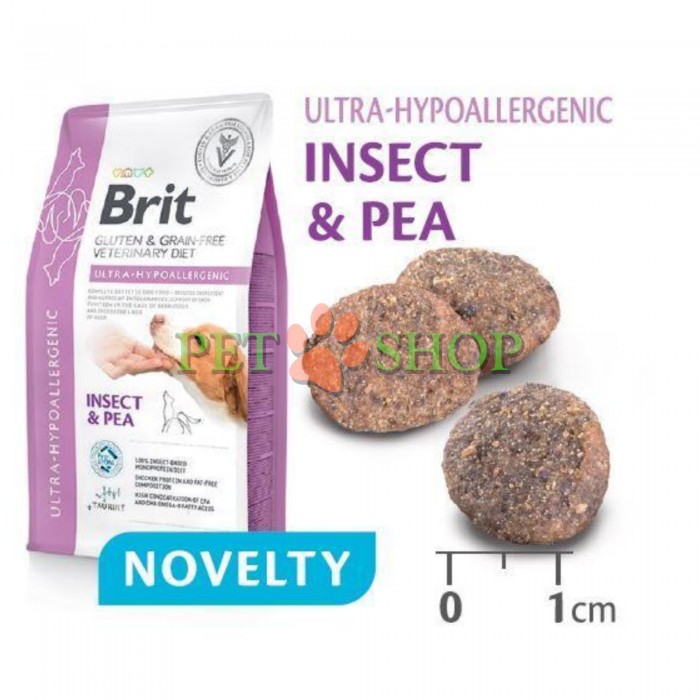 <p><strong>Brit Vet Dog Ultra-Hypoallergenic</strong> &ndash; rație completă, echilibrată și ultra-hipoalergenică, cu proteine din insecte, destinată c&acirc;inilor cu alergii alimentare sau intoleranțe<strong>. FĂRĂ cereale şi gluten.</strong></p>