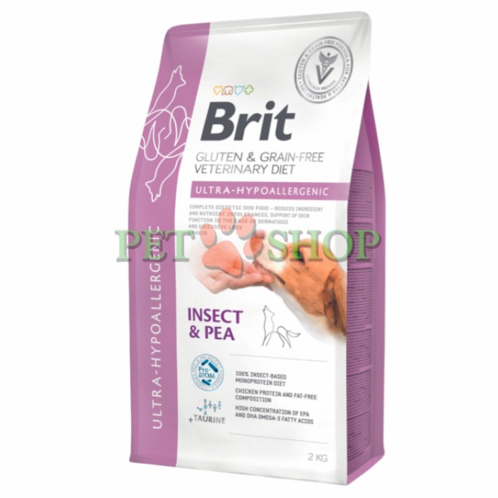 <p><strong>Brit Vet Dog Ultra-Hypoallergenic</strong> &ndash; rație completă, echilibrată și ultra-hipoalergenică, cu proteine din insecte, destinată c&acirc;inilor cu alergii alimentare sau intoleranțe<strong>. FĂRĂ cereale şi gluten.</strong></p>