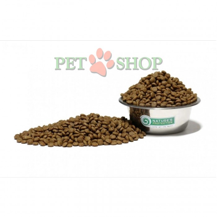 <p><strong>Nature's Protection Superior Care Hypoallergenic Grain Free with Salmon for Adult All Breeds</strong> - acesta este un aliment uscat complet și echilibrat de clasă super-premium pentru c&acirc;ini, care conține surse de proteine și materii prime de cea mai &icirc;naltă calitate. Acest aliment uscat complet, hipoalergenic, este special formulat pentru c&acirc;inii cu un sistem digestiv sensibil.&nbsp;Dimensiunea granulelor: 13&ndash;15 mm.</p>