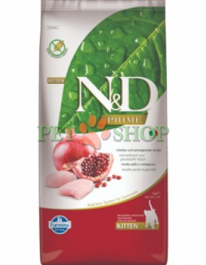 <p><strong>ND Chicken Pomegranate Kitten Курица, гранат. Полнорационный беззерновой корм для котят, беременных и лактирующих кошек 5 кг</strong></p>