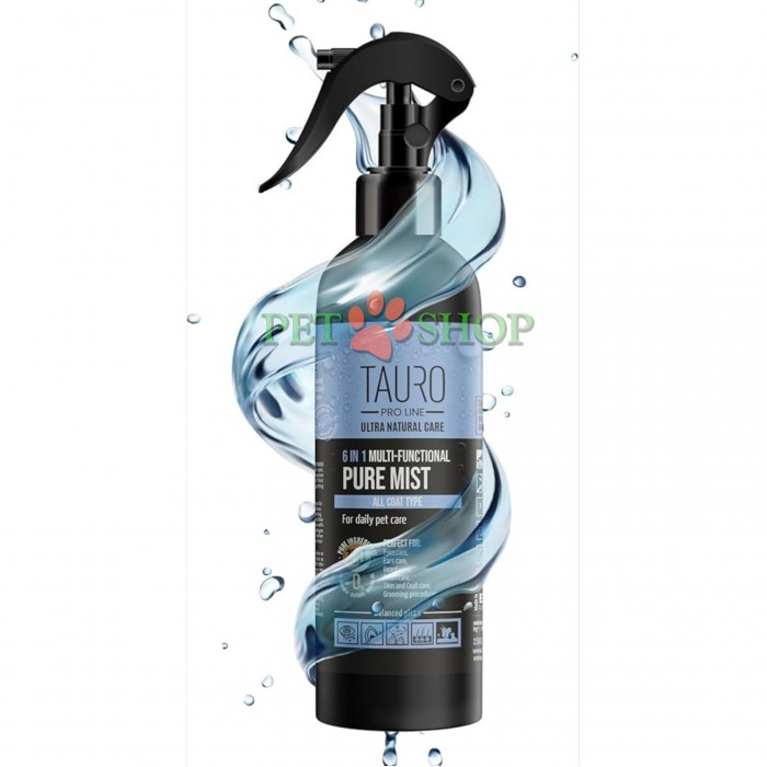 <p><strong>Многоцелевое средство Tauro Pro Line ULTRA NATURAL CARE 6in1 PURE MIST без запаха предназначено для ежедневного ухода за собаками, кошками и другими мелкими домашними животными. Оно защищает кожу от сухости и аллергии.</strong></p>