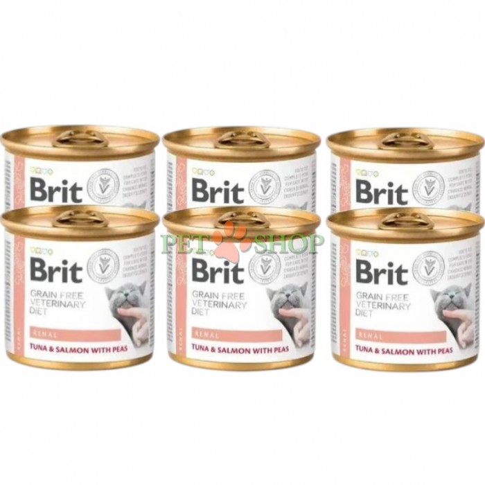 <p><strong>Brit Veterinary Diet Cat Renal</strong> - диетический полнорационный корм для кошек для поддержки функции почек при хронической почечной недостаточности. Вкус - тунец с лососем и горохом.</p>
