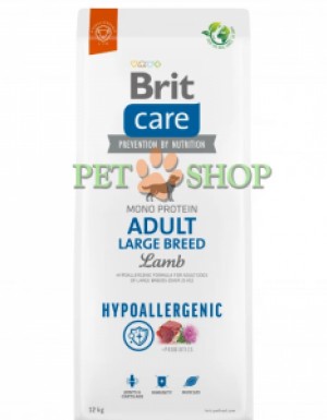 <p><strong>Brit Care Hypoallergenic&nbsp;</strong><strong>Adult Large Breed Lamb&nbsp;-&nbsp;</strong>супер-премиум гипоаллергенный корм с одним источником животного белка для профилактики аллергических реакций. Подходит для взрослых собак крупных пород с нормальным уровнем активности.&nbsp;</p>