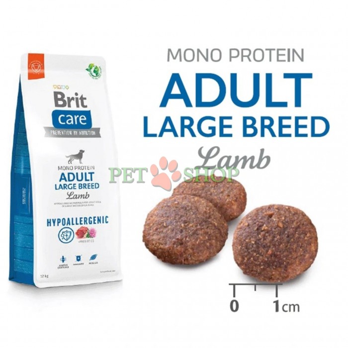 <p><strong>Brit Care Hypoallergenic&nbsp;</strong><strong>Adult Large Breed Lamb&nbsp;-&nbsp;</strong>супер-премиум гипоаллергенный корм с одним источником животного белка для профилактики аллергических реакций. Подходит для взрослых собак крупных пород с нормальным уровнем активности.&nbsp;</p>