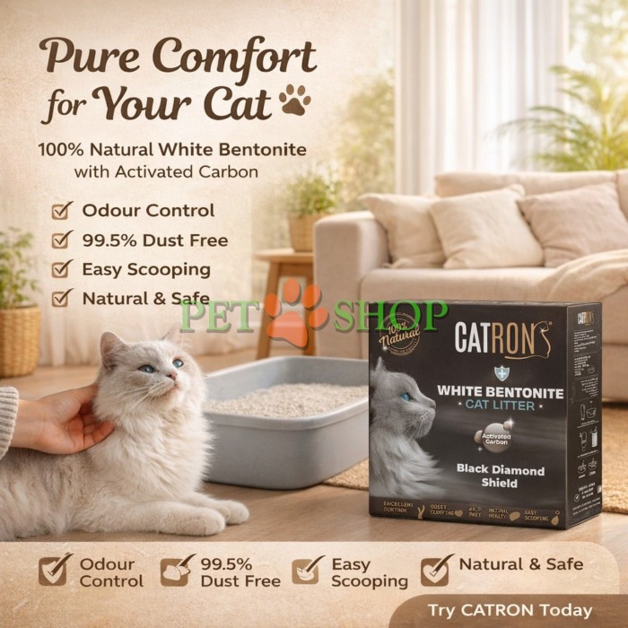 <p><strong>Catron Bentonite Activated Carbon 10 L</strong> - это высококачественный белый бентонит премиум-качества с добавлением активированного угля. Благодаря этому наполнитель имеет благородный серый оттенок и содержит гранулы активированного угля, эффективно поглощающие запахи.</p>