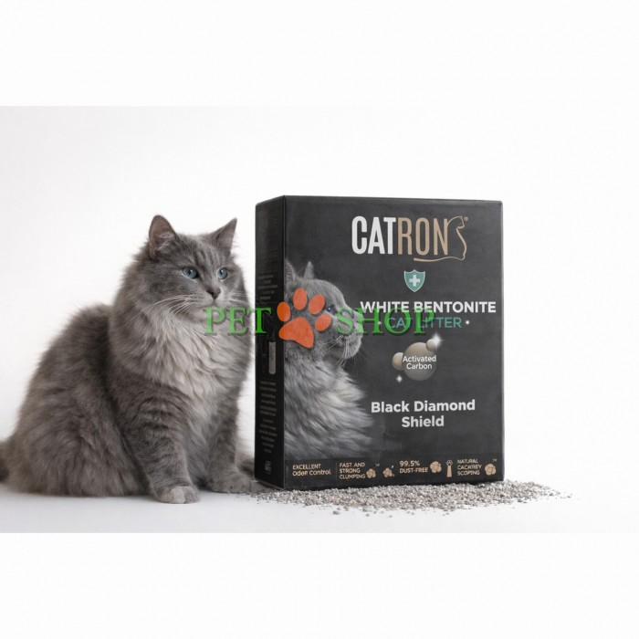 <p><strong>Catron Bentonite Activated Carbon 10 L</strong> - это высококачественный белый бентонит премиум-качества с добавлением активированного угля. Благодаря этому наполнитель имеет благородный серый оттенок и содержит гранулы активированного угля, эффективно поглощающие запахи.</p>