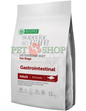 <p><strong>Nature's Protection Superior Care Adult All Breed Dogs Veterinary Diet Gastrointestinal White Fish</strong> -&nbsp;ветеринарный диетический сухой корм с белой рыбой для взрослых собак всех пород с нарушениями работы желудочно-кишечного тракта.</p>