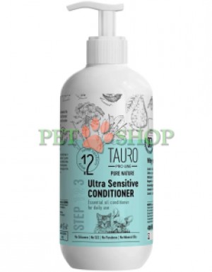 <p><strong>Tauro Pro Line Pure Nature Ultra Sensitive&nbsp;Conditioner</strong>&nbsp;-&nbsp;кондиционер для собак и кошек с чувствительной кожей. Разработан для бережного восстановления сухой шерсти путем ее интенсивного увлажнения.</p>