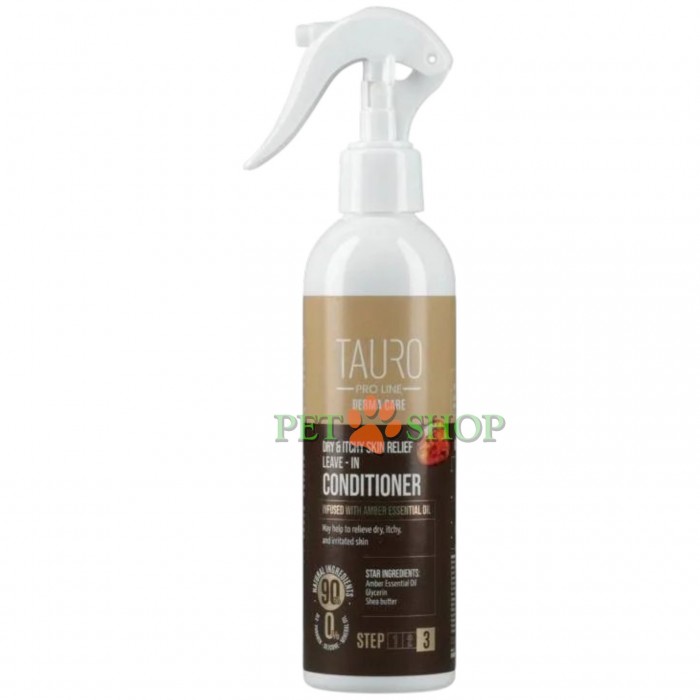 <p><strong>TAURO PRO LINE Derma Care&nbsp;Dry,&nbsp;Itchy Skin Relief Leave-In Conditioner -&nbsp;</strong>кондиционер, снимающий сухость и зуд кожи для собак и кошек.</p>