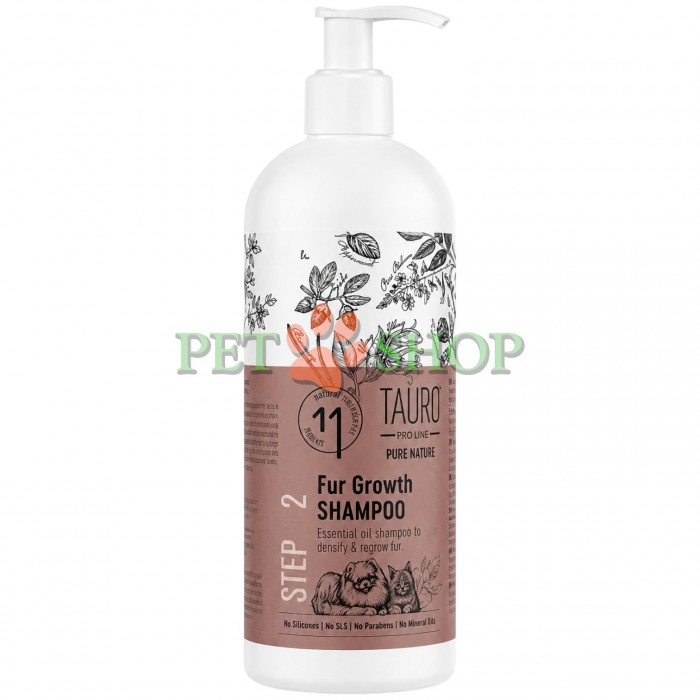 <p><strong>Tauro Pro Line Pure Nature Fur Growth Shampoo </strong>-&nbsp;натуральный шампунь специально созданный для активной стимуляции роста шерсти собак и кошек.</p>