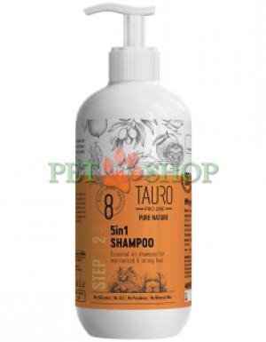 <p><strong>Tauro Pro Line Pure Nature 5in1 Shampoo -&nbsp;</strong>натуральный шампунь на основе восьми видов масел, предназначен для интенсивного увлажнения, бережного очищения и восстановления пересушенной и обезвоженной шерсти собак и кошек.</p>