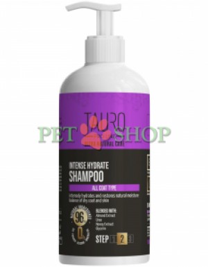 <p><strong>Tauro Pro Line Ultra Natural Care Intense Hydrate Shampoo - </strong>интенсивно увлажняющий шампунь для шерсти и кожи собак и кошек. Разработан для укрепления шерсти и придания ей блеска, глубокого увлажнения кожи и усиления интенсивности естественной окраски.</p>