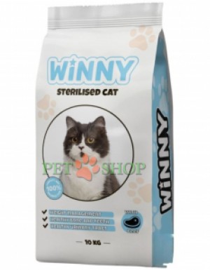 <p><strong>Nutrimax Winny Sterilized Cat Beef</strong> &ndash; hrană completă cu carne de vită pentru pisici sterilizate și castrate (pentru menținerea greutății și susținerea sănătății tractului urinar).</p>