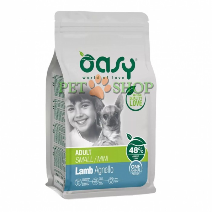 <p><strong>Oasy Dry Dog OAP Adult Small Lamb сухой корм для взрослых собак мелких пород с ягненком</strong></p>