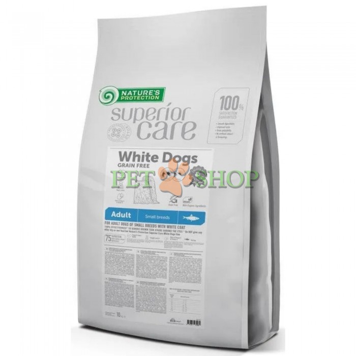 <p><strong>Nature&rsquo;s Protection Superior Care White Dogs Grain Free&nbsp;Herring -&nbsp;</strong>корм cупер-премиум класса с сельдью, разработанный для взрослых&nbsp;собак всех пород с белым окрасом.</p>