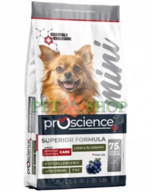 <p><strong>ProScience Mini Adult Dog&nbsp;Sensitive Digestion Lamb,&nbsp;Blueberry</strong> -&nbsp;это корм супер-премиум класса, специально разработанный с учетом уникальных физиологических потребностей маленьких взрослых собак с ягненком и черникой.</p>