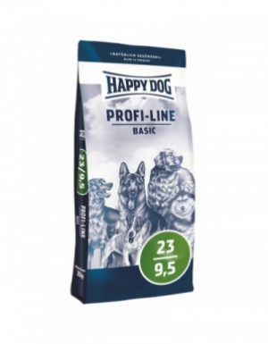 <p><strong>Happy Dog Profi-Line Basic 23/9,5 20 кг - полнорационный сбалансированный корм для взрослых собак с нормальными потребностями в энергии.</strong></p>