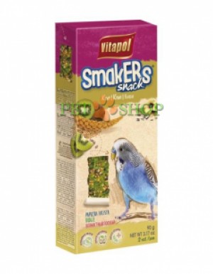 <p><strong>Vitapol Smakers с киви для волнистых попугаев - это лакомство в виде палочек, 90 грамм, 2 шт в упаковке.</strong></p>