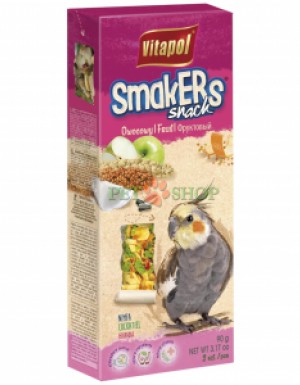 <p><strong>Vitapol Smakers</strong> &mdash; deliciu pentru nimfe, acoperit cu diverse cereale, semințe și fructe, care oferă păsărilor nutrienți benefici și diversifică alimentația zilnică.</p>