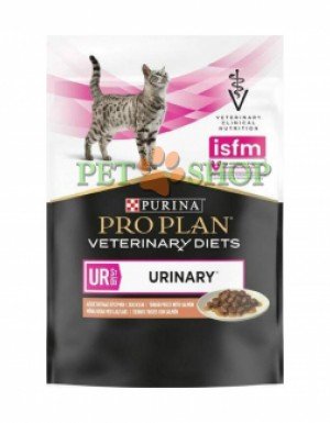 <p><strong>Purina Pro Plan Veterinary Diets Urinary UR ST/OX - полнорационный диетический влажный корм для взрослых кошек, при болезни нижних отделов мочевых путей, с лососем.</strong></p>