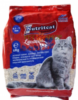 <p><strong>Nutritcat Premium экологический и гигиенический кошачий наполнитель, 100%  бентонита с ароматом лаванды. Размер от 0,5 мм - 7 мм (большие гранулы)</strong></p>