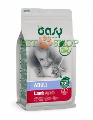 <p><strong>Oasy Dry Cat Lamb - Полнорационный сухой корм для взрослых кошек и котов.</strong></p>
