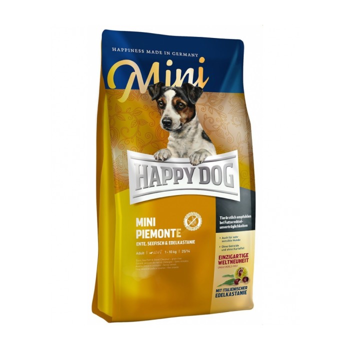 <p><strong>Happy Dog Supreme Mini Piemonte 4 kg pentru rasele mici cu rata si castan alimentar</strong><br />
 </p>