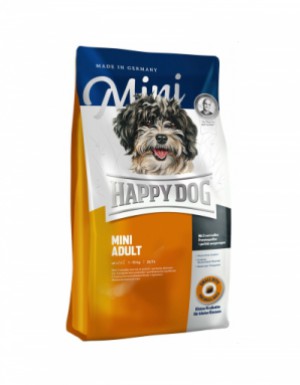 <p><strong>Happy Dog Supreme Mini Adult 4 kg pentru rasele mici cu pui</strong></p>