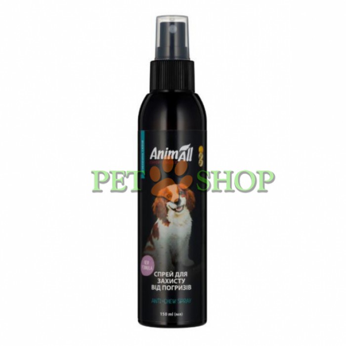 <p><strong>Защита от погрызов для собак&nbsp;AnimAll&nbsp;- эффективный спрей с натуральными компонентами, который помогает отучить собаку от повреждения мебели, обуви, одежды и прочих предметов домашнего обихода.</strong></p>
