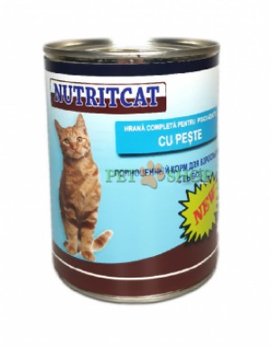 <p><strong>Nutritcat влажный корм для кошек с рыбой 415 грамм</strong></p>