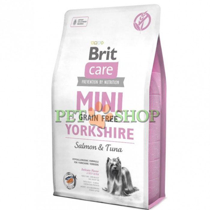 <p><strong>Formulă hipoalergenică fără cereale pentru c&acirc;ini din rasa Yorkshire Terrier.</strong></p>